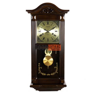Настінний механічний годинник Grand 2047-DW-R у кольорі темний горіх