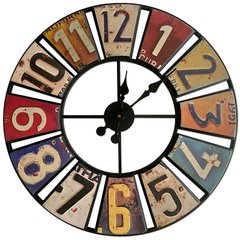 Великий металевий настінний годинник Milano Color з безшумним механізмом