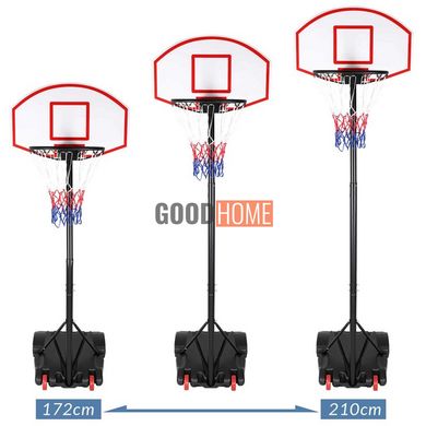 Мобільна баскетбольна стійка SPORTO LUX 213 з регулюванням висоти 225 - 305 см