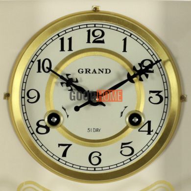 Настінний механічний годинник Grand 20123-WH-A в білому кольорі