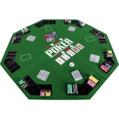 Накладка для гри в покер Pro Poker Compact 122x122 см Зелений