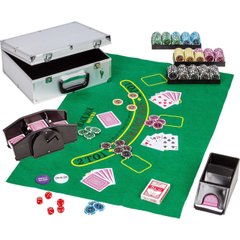 Набор для игры в покер и блэк-джек Deluxe на 300 фишек