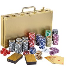Професійний набір для покера Poker Premium 300 Gold Edition