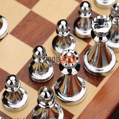 Шахи Royal Chess 30 х 30 см, з дерев'яною шаховою дошкою та металевими шахами