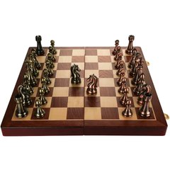 Шахи Royal Chess 39 х 39 см, з дерев'яною шаховою дошкою та металевими шахами