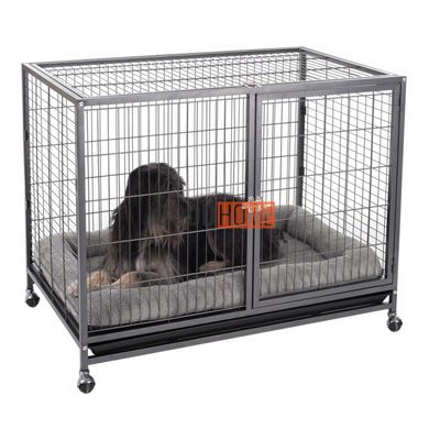 Сверхмощная металлическая клетка – вольер для собак PETLUX (XL) 108 x 72 x 85 см