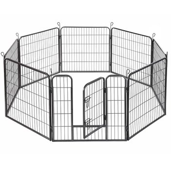 Вольер металлический разборной для собак PETLUX 80 x 80 см - 8 секций