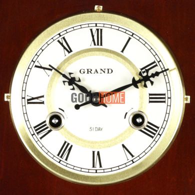 Настінний механічний годинник Grand 20123-RW-R в кольорі червоного дерева