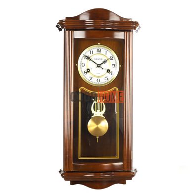 Настінний механічний годинник Grand 20123-LW-A в кольорі світлий горіх